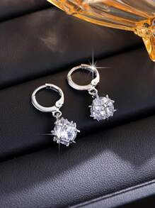 Conjunto de 2 peças de brincos e colares femininos com design minimalista, joias modernas e elegantes para o dia a dia