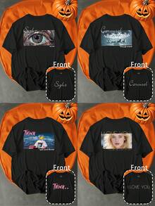 定制男士T恤、DIY衬衫、时尚上衣、可定制图案、热转印、名人、体育游戏、动画、图案、爱好、定制礼品、节日礼品