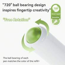 96/192/240色朗格丙烯马克笔，直接液体绘画专用马克笔，附赠布袋和礼盒，丙烯颜料笔套装，学生可使用美术绘画工具进行艺术创作，画笔可叠加颜色而不漏墨，返校季礼物，送给学生和朋友的礼物，圣诞节和新年礼物 - 彩色 - 查看 5