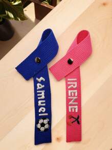 1pc 2pcs Personalized School Bag Tags | Embroidery Accessories | Name Tags | Identity Tags | Lunch Bag Tags | Loot Bag Ideas | Embroidered Name Tags Nylon Webbing Luggage Tags With Metal Snaps, Customized, Name/Text Only, Durable For Luggage Backpacks Handbags,School Supplies,Back To School,School Gift,For Office,For School,For Classroom,For Teacher Gifts,For University,For Colleague,For Dorm Rooms,For Teacher,For Boys And Girls,For Teenagers,Junior High School Students,Middle School Students,High School Senior High School Students,College Students,University Students,Freshman,Sophomore,Underclassmen