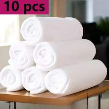 1 件超强吸水柔软长方形白色毛巾，酒店和旅行使用，速干面巾，适合度假