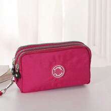 1 件男女通用斜挎手机包三拉链零钱包运动跑步臂包单肩便携钱包女款钱包 - 查看 8