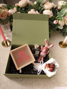 1 pieza Hucha de madera personalizada, con nombre y logotipo personalizables, 2 opciones de tamaño, 50 patrones de dibujos animados, adecuada para decoración de boda, Día de San Valentín, decoración de dormitorio, decoración del hogar, aniversario, decoración de habitación, caja de almacenamiento, regalo de cumpleaños - Color albaricoque de la madera - Ver 7