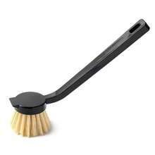 1 Pcs Pot Brush Dishwashing Brush Oil Free Long Handle Pots Brush Cleaning Dishwashing Brush Kitchen Brush Kitchen Cleaning Pan