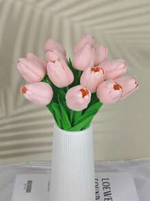 Artificial Tulip Flowers Decor For Home, Minimalist INS Style Decoration For Living Room, Bedroom, Suitable For Home, Wedding, Holiday Decoration, Valentine's Day, Gift Gifts Birthday Graduation