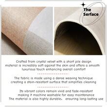 This High-Value Carpet Has A Large Coverage Area, Is Lightweight And Portable, And Features A Personalized Wood Grain Pattern. This Luxurious Carpet Can Perfectly Match Various Home Decor Styles, Is Machine Washable, Made Of High-Density Material, Has Anti-Slip Particles On The Bottom, And Is Fade-Resistant. Suitable For Back-To-School Season, Bathroom, And Kitchen Decor. - Multicolor - View 8