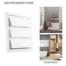 Cubierta de Ventilación de Secador de Aire Rejilla Persiana de Pared Repuestos Hogar Restaurante 4 - 6 pulgadas - Ver 5