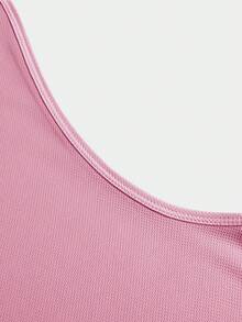 Áo ba lỗ tập gym Racerback cho nam có thiết kế hở lưng để khoe cơ bắp tay, thích hợp cho việc tập luyện sức mạnh tại phòng tập và chạy bộ ngoài trời vào mùa hè - Hồng - Xem 8