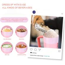Vaso de agua color rosa rojo de 32OZ, 945ML, con tiempo de conservación térmica de talla grande de 24 horas, que puede aislar agua fría y caliente, se puede usar para hacer café y bebidas congeladas, con una apariencia hermosa y un trabajo exquisito, adecuado para acampada, trabajo y uso en interiores.