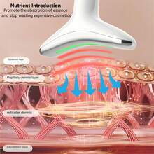USB Rechargeable Neck Massager For Neck Lifting And Firming, Professional Female Facial Beauty Instrument, Multi-Functional Neck Massage Device, Enhances Skin Firmness And Relaxes Muscles - Multicolor - View 6