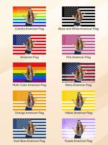 1 Stück personalisierte Foto Garten Flagge mit Ihrem Bild im amerikanischen Flaggenstil, Yard Fahne Geschenk für Mama, Papa, ihn, sie, 60x90cm/90x150cm/122x183cm Außendekoration für Valentinstag, Muttertag, Vatertag, Geburtstag, Jahrestag