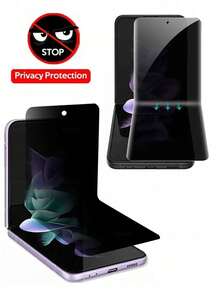 3 piezas de película hidrogel suave contra espías y privacidad compatible con Z Flip 6 5 4 3 - Ver 6
