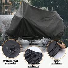 Cubierta de motocicleta impermeable y a prueba de polvo de alta calidad, universal en todas las estaciones, cubierta portátil de motocicleta impermeable y a prueba de polvo - Gris - Ver 2