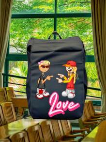 1PC Customized Backpack, Personalized Photo Customization, Suitable As A Unique Gift For Children, Friends, Family, Or Oneself Who Are About To Start School. Lightweight Canvas Design, Smooth Hardware Buckle,Suitable For Christmas, Thanksgiving, Holiday Parties, Birthday Parties, Daily Life ﻿