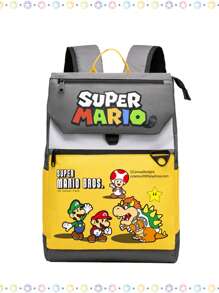 Super Mario Mario Game Theme Schoolbag Casual College Men And Women Anime Storage Shoulder Bag