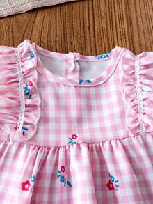 3pcs/Set Baby Girls Princess Summer Outfit - Sleeveless Dress Top And Pants With Headband