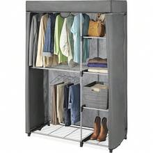New-15  Deluxe Utility Clot - 5 Extra Strong She - Removable Cover - Grey 45.24 L x 19.29 W x 68 H - View 4