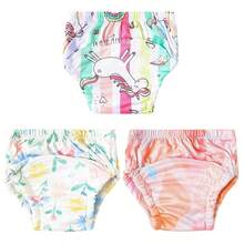 5pcs Reusable Baby Training Pants, Waterproof Washable Infant Cloth Diaper Covers, Breathable Potty Training Underwear - Multicolor - View 53