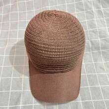 1 szt. Unisex koreański styl koronkowa wydrążona czapka baseballowa, odpowiednia na wiosnę i lato, kapelusz jako dodatek, świetny prezent na ukończenie szkoły, niezbędny w podróży, letnia ochrona przed słońcem - Beżowy - Zobacz 6