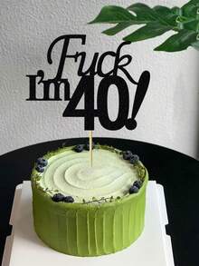 Decoraciones creativas para tarta de cumpleaños 30, suministros de decoración para el lugar de la fiesta para crear un ambiente festivo - Negro - Ver 8