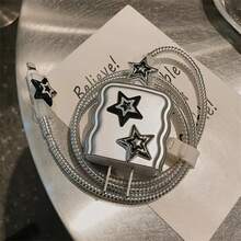 3D Star Electroplated Charger Protective Case Compatible With IPhone 11 12 13 14, 18W-20W Fast Charging Protective Charger Case Accessory, Suitable As A Gift For Friends - Silver - View 2