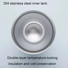 Simple Double-Layer Stainless Steel Insulated Cup Solid Color Double-Layer Vacuum Car Cup Practical Water Cup - 紅色 - 查看 3
