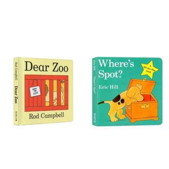 1pc, 16cm*16cm, Board Book, Single Pop-Up Book, Classic Works, Bedtime Reading, Easy-To-Understand Illustrations, Exquisite Design, Parent-Child Design, Life Journal, Rounded Corners, "Dearest Zoo"; 1pc, 16cm*16cm, Board Book, Anti-Bite, Classic Works, Parent-Child Activity, Parent-Child Design, Life Journal, Rounded Corners, "Where Is Xiao Bo"