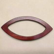 1 Peça Alça em D de Carvalho para Bolsa de Crochê - Madeira Maciça para Costura, Perfeita para Bolsas de Praia e Artesanato de Carteira, Fabricação de Carteiras DIY