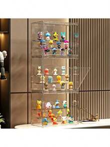 1 件透明防尘展示柜，收藏品小雕像、玩偶、模型、珠宝、化妆品展示柜