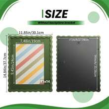 1pc Rainbow Series Colored Cardstock Wave Photo Frame, Decorate Living Room, Can Be Used As A Birthday Gift, Wedding Gift, Rama Table Decor, Housewarming Gift, Dorm Essentials, B&B Decor (No Photo Paper) - Multicolor - View 5