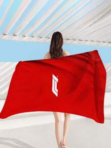 Formula Racing Beach Towel - Lightweight Quick-Dry Polyester Blend With Bold F1 Logo Design, Large Rectangular Towel For Swimming, Gym, Yoga, Travel & Beach - Durable Absorbent Towel For Camping & Outdoor Activities, Vibrant Accessory | Quickdry Fabric