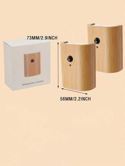 USB Rechargeable Motion Sensor Magnetic Wood Grain Night Light, LED Bedside Reading Smartly Linked Stair Light. It Is Lighting, Corridor Home ation. view 11