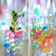 10000pcs Water Jelly Bead Filler - For Floating Candle Making, Wedding Party, Home Decor Plants And Crafts Beads (Swell When Absorbing Water)