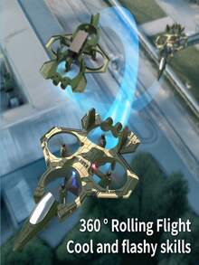 4DRC 2026 最新款 K500 遥控战斗机，带摄像头。支持手持操控和重力感应遥控。具备一键起飞/降落、360° 翻滚和悬停飞行功能。采用 EPP 泡沫材料制成。