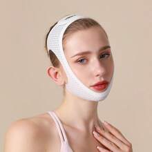 VBOSI 1 件可调节 V 型瘦脸带防打鼾胶带 - 透气压缩下巴提升带，男女适用