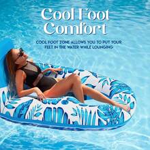 Adult Inflatable Pool Float - Swimming Pool Floating Lounger Raft Float Chair Water Floating Toy, Suitable For Swimming Pool, Lake, With Cup Holder, Beach Pool Party Adult Toy