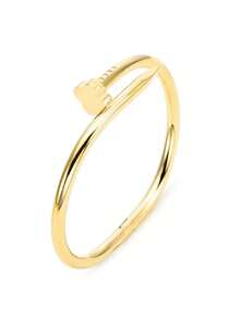 1 件/4 件时尚优雅简约不锈钢金色手链套装，饰有水钻、三叶草、心形钉子，18K 镀金，适合日常和派对佩戴 - 彩色 - 查看 8