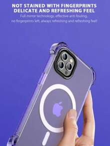 Mida Style Funda compatible con iPhone transparente tecnología magnética uso rudo brillos, carcasa premium Apple, protección avanzada y diseño moderno magnético - Negro - Ver 6