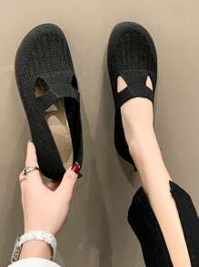 Women's New Fashion Soft Bottom Spring Summer Autumn 2025 Woven Fabric Shoes