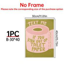 1 件浴室墙壁装饰、复古幽默海报、帆布墙壁海报、有趣的浴室艺术、印刷海报、美学印刷、多巴胺装饰、海报艺术、卧室客厅走廊装饰、粉色墙壁艺术、引言墙壁艺术装饰壁画、家居装饰、 - 彩色 - 查看 18