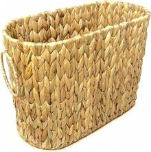 Almacenamiento De Papel Higiénico, Cesta Tejida Para Baño Estrecho, Cesta Grande Y Estrecha Para 12 Rollos Regulares, De Pie Junto Al Almacenamiento Del Inodoro Delgado (Natural) - Multicolor - View 1