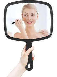 1pc/2pcs Large Handheld Makeup Mirror, Large Wall-Mounted Mirror,Cheap,Stocking Stuffers,Makeup,Makeup Tools,Cheap Stuff,Gifts,Gifts For Women,Christmas Gifts,Giveaways,Travel,Cheap Stuff,Travel Essential - Multicolor - View 10