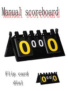 1pc Scoreboard, Flip-Style For Billiards, Soccer, Badminton, Basketball, Convenient Score Keeping Board