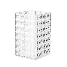 1Pc Transparent Plastic Square Cosmetic Storage Box, Large Capacity Makeup Brush Holder, Desk Storage Container For Lipstick,Eyeliner,Stationery, Multifunctional Makeup Storage Organizer, Suitable For Bathroom, Bedroom, Dormitory, Office - Multicolor - View 14