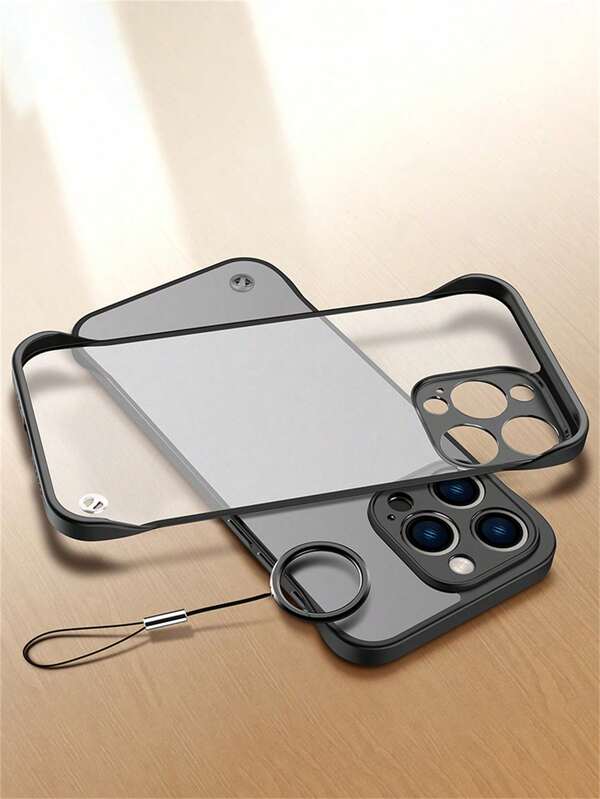 حافظة هاتف شفافة بدون إطار مقاومة للصدمات لهواتف آيفون 16 15 14 13 12 11 برو ماكس X XR XS ماكس 7 8 بلس SE 2020، غطاء خلفي رقيق جدًا، مقاوم للماء ومقاوم للخدش ومقاوم للسقوط