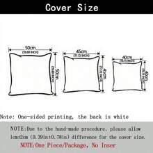 Modern Simple Geometric Lines Bohemian Planet & Meteor Pattern Print Pillowcase For Living Room Sofa, Bedroom Sofa, Bed, Car Decoration Cushion Cover [Single Sided Printing] [No Pillow Core]