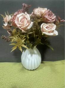 2PCS Romantic Rose Peony Bouquet Artificial Flowers Wedding/Home/Bedroom/Living Room/Dining Table Decoration/Bridal Bouquet, Valentine's Day, Birthday Party, Wedding Decoration Gifts