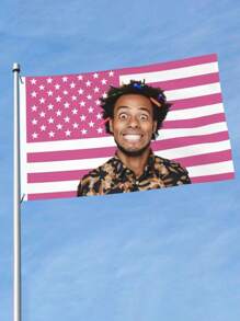 1 Stück personalisierte Foto Garten Flagge mit Ihrem Bild im amerikanischen Flaggenstil, Yard Fahne Geschenk für Mama, Papa, ihn, sie, 60x90cm/90x150cm/122x183cm Außendekoration für Valentinstag, Muttertag, Vatertag, Geburtstag, Jahrestag