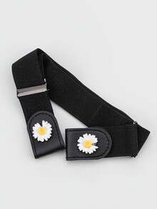 1 Piece Children's Elastic Adjustable Buckle-Less Invisible Belt, Jeans Pants Slouchy Stretch Belt, Boy's And Girl's,Slim Waist Belt - Buckle-Less Comfort, Adjustable And Elasticity, Boy's And Girl's Invisible Fit, Comfortable Stretch, Universal Size - Multicolor - View 5