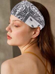 Women Bandana 4 Pcs Boho Headband Women Headband Hairband Turban Soft Flower Headbands For Women's Hair Everyday Yoga Sport Fitness Fashion Hair Accessories